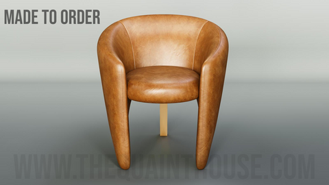 The Savant Chair- Handmade Leather Accent Chair