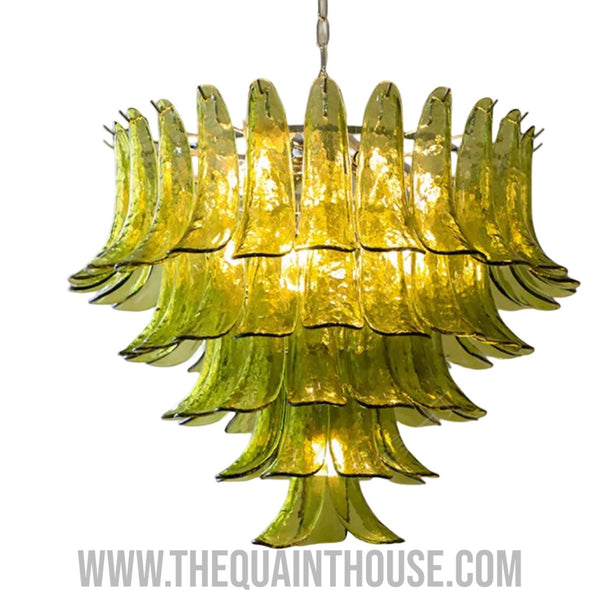 Lime Blossom Murano Style Chandelier - Made In England