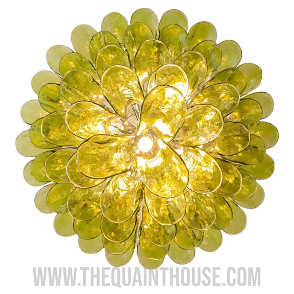 Lime Blossom Murano Style Chandelier - Made In England