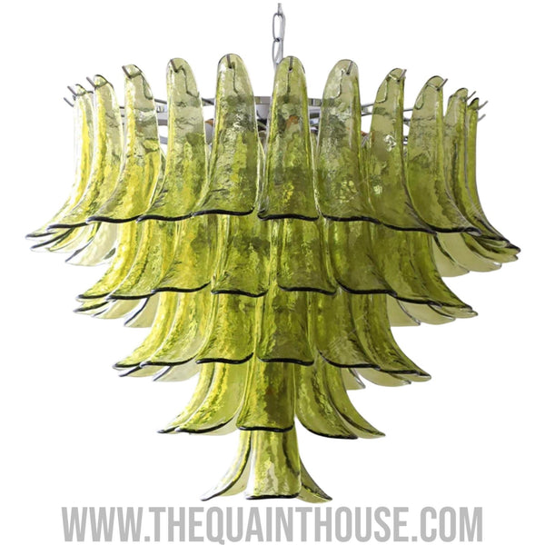 Lime Blossom Murano Style Chandelier - Made In England